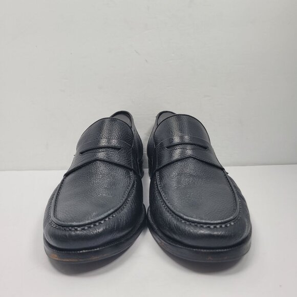 Magnanni Men's Black Genuine Leather Loafers US Size 10 EU 43 - Picture 3 of 8